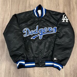 VTG Los Angeles Dodgers Starter Diamond Collection Satin Jacket Men’s Sz Medium
